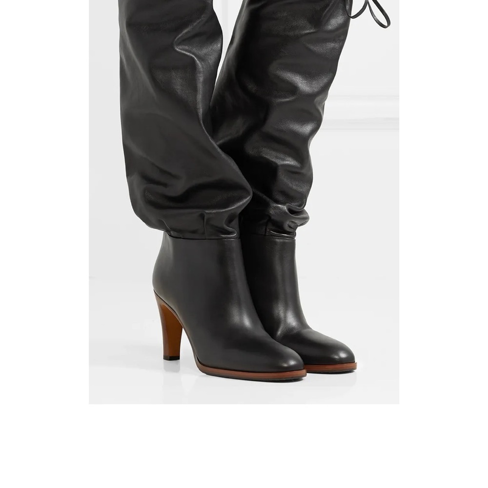 GUCCI 💚❤️ Knee High LISA Leather Boots 37.5 7.5 7 - Picture 6 of 14